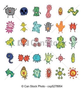 微生物　イラスト